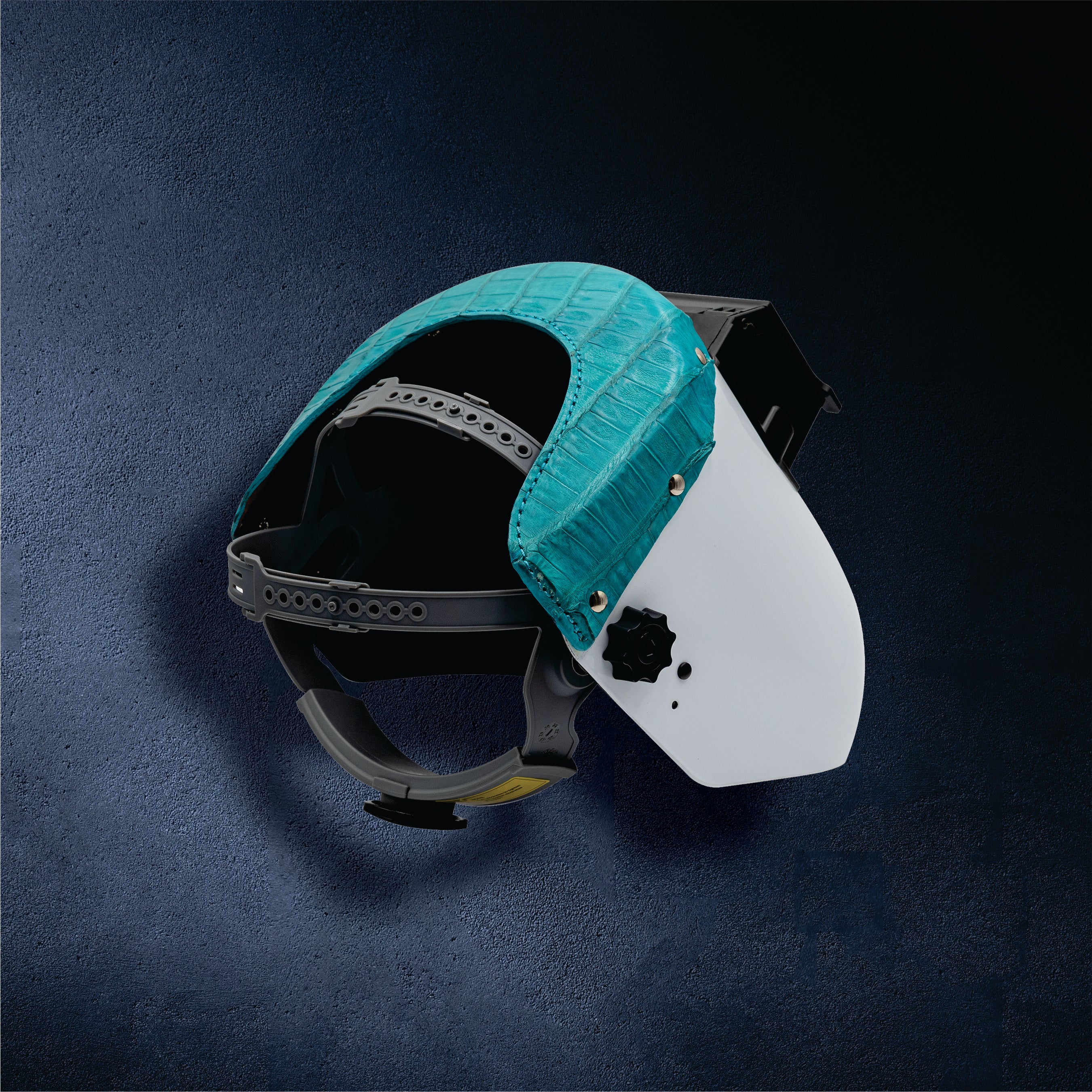 Outlaw Leather Proliner — White Shell with Turquiose Caiman